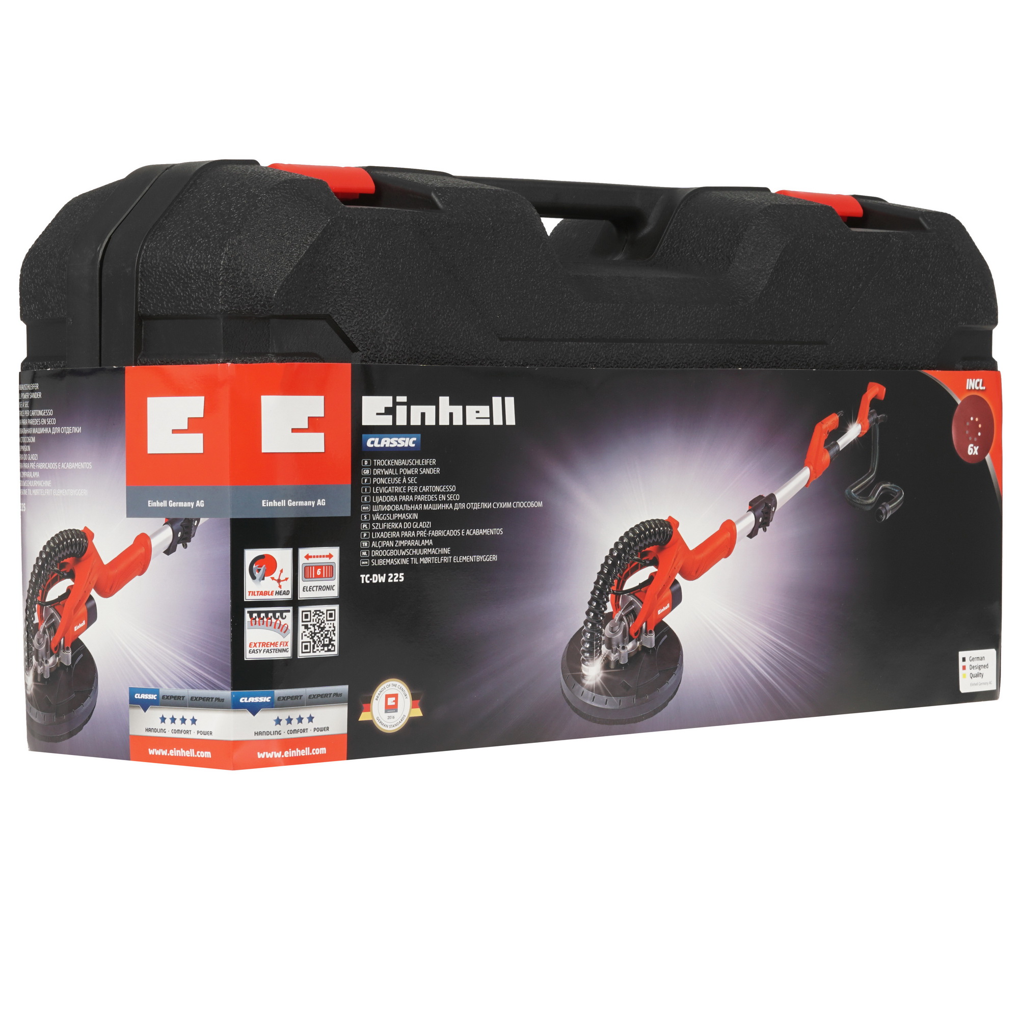 Шлифовальная машина для стен и потолка Einhell TC-DW 225 8108462 STDN-0056435 - Вид №10