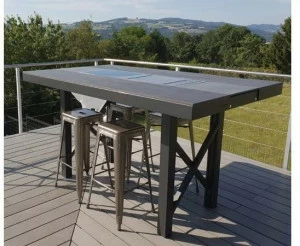 Aurehum Высокий стол из dekton® с нагревательной пластиной