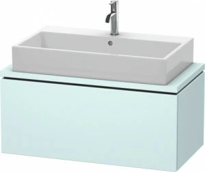 LC580300909 L-Cube Тумбочка для компактной консоли Светло-голубой матовый декор