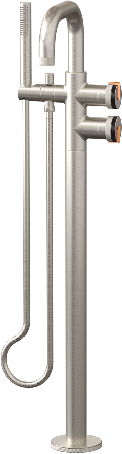 E-11557-R1GM-L1RG-BNi Смеситель напольный отдельностоящий (внешняя часть) GRAFF MOD+