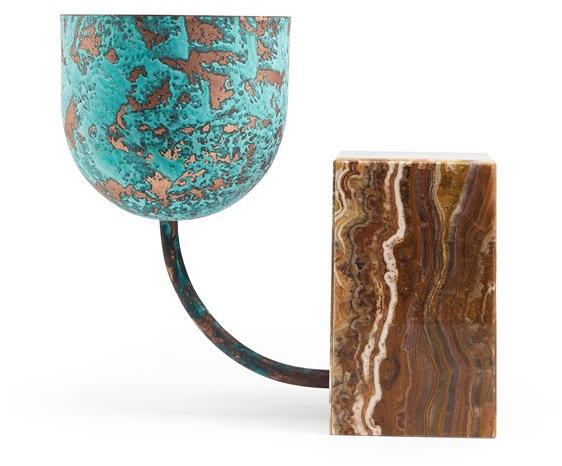 JCP UNIVERSE Медная ваза и мраморное основание sun-id-1422962 - Вид №4