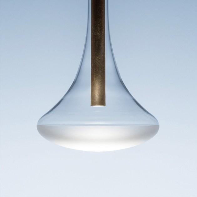 DAVIDE GROPPI Светодиодная подвесная лампа из стекла и металла sun-id-1435908 - Вид №1