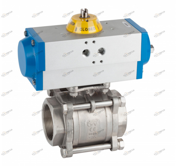 GENEBRE 5025 07 76 Шаровой кран из 3 частей / привод Gen-Air 