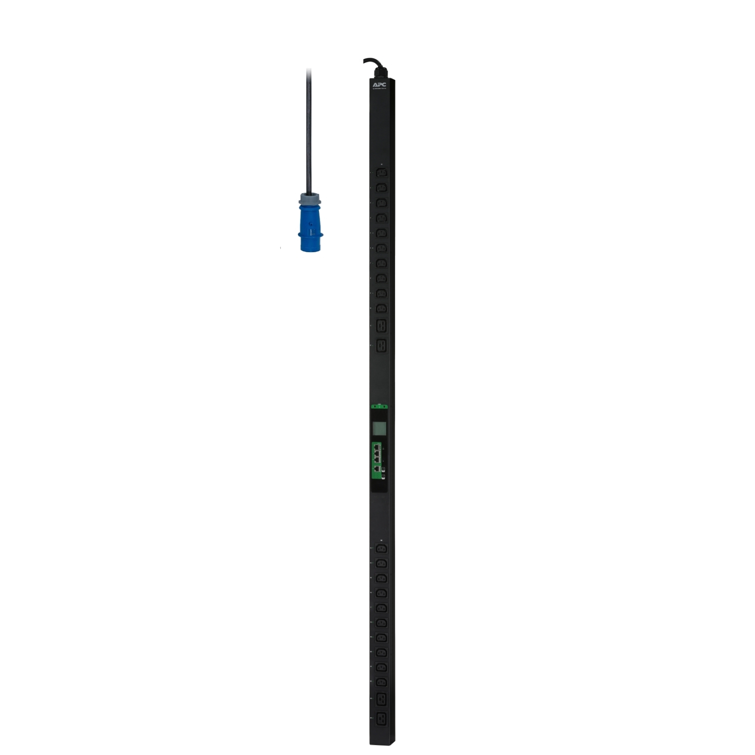 EPDU1116S Стоечный блок распределения питания серии Easy PDU, коммутируемый, 1U, 230В, 16A, 1Ф, C13x20, С19x4, Вх IEC 309, 3м Schneider Electric 