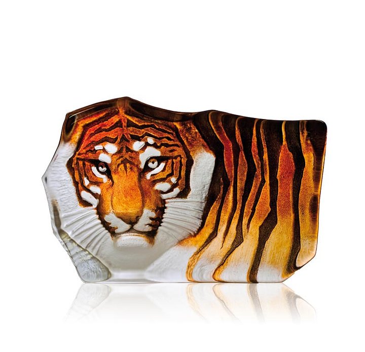 33851 Скульптура "Тигр" (большая), оранжевая, 220/150 мм. Maleras 