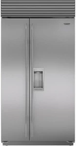 Sub-Zero Встраиваемый двухдверный холодильник из нержавеющей стали с диспенсером для воды класса a +  Icbbi-42sd/s/th