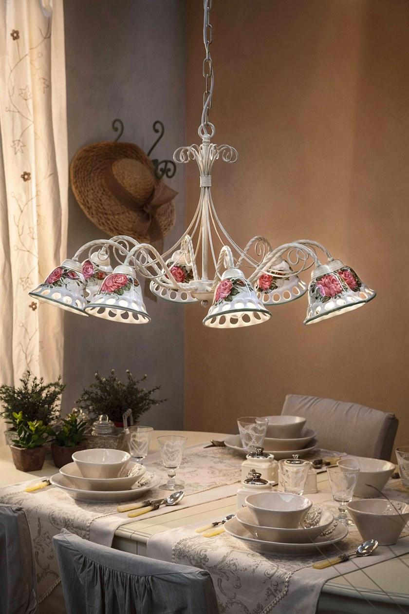 FERROLUCE Керамическая люстра Napoli C363 - c364 -3/5/8 - Вид №6