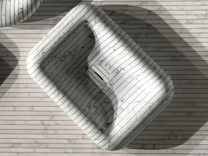 Прямоугольная столешница из каррарского мрамора