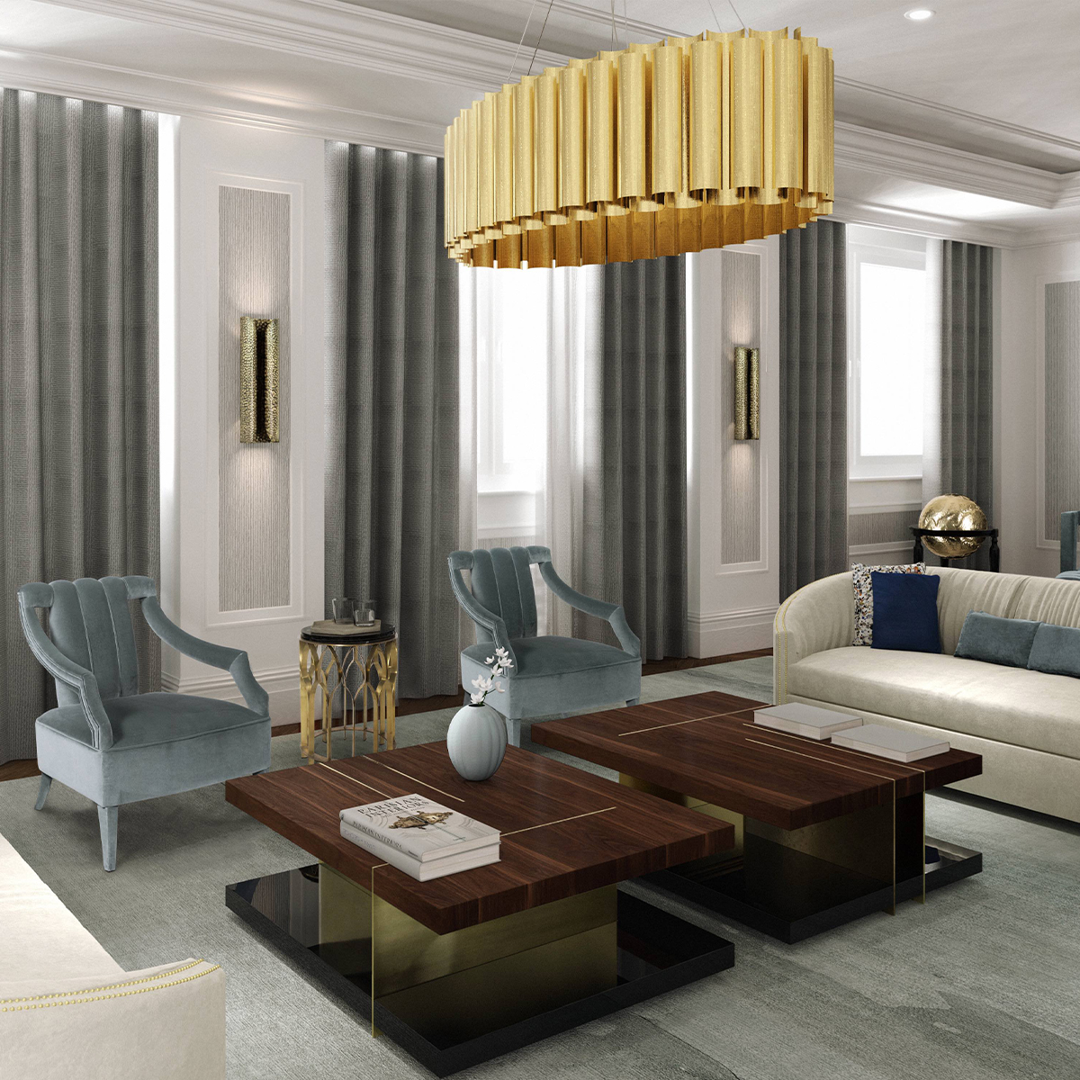 Подвесные лампы Aurum III Covethouse BRABBU  - Вид №1