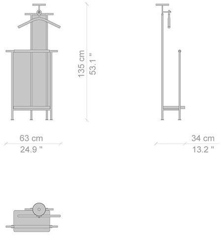 Cassina Стальная подставка для камердинера Stay sun-id-1454487 - Вид №3