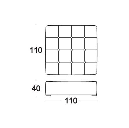 Оттоманка capitonné Marac память ARCH-00109665 - Вид №1