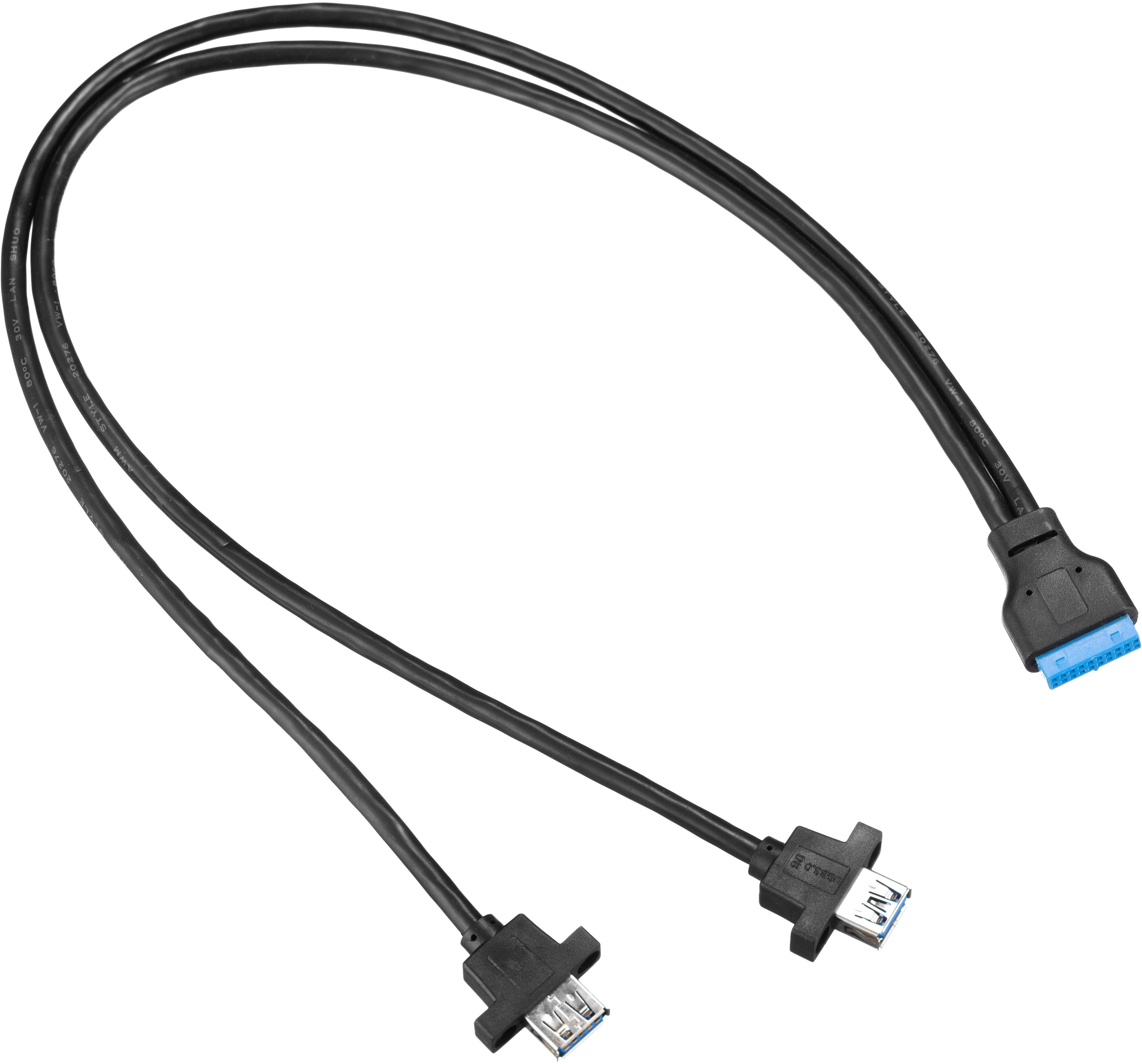 FL-SP302U2U3 Usb module, 2xusb2.0+2xusb3.0, pcb board+audio+cables for fl-302 Foxline Santreyd  - Вид №1