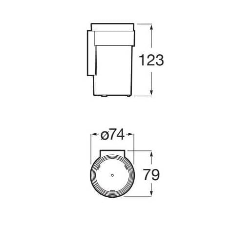 Стеклянный настенный держатель зубной щетки Roca Victoria ARCH-00032351 - Вид №5