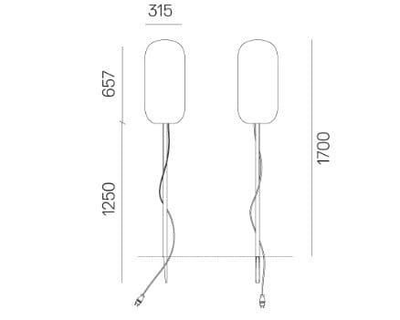 Пластиковый световой столб Artemide Gople Outdoor ARCH-00052863 - Вид №17