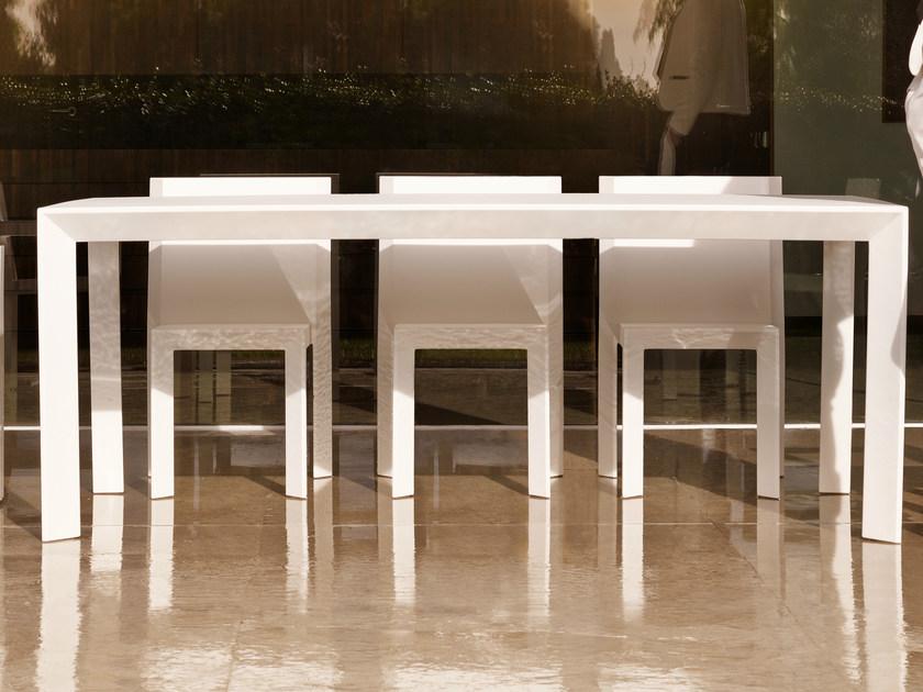 VONDOM Прямоугольный садовый стол из полиэтилена Frame sun-id-1397901 - Вид №5