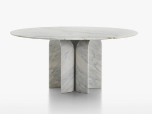 Круглый мраморный стол
