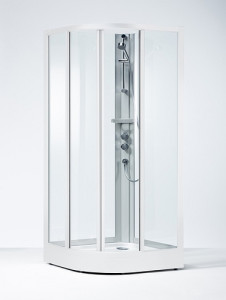 638484 IFO Душевая кабина круглая из кварца SKR VK, Задняя часть SK VF 900 x 900