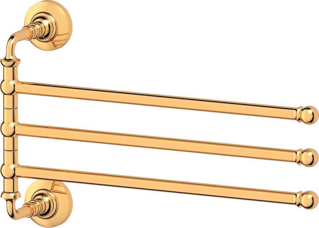 STI 211 Держатель полотенец поворотный тройной 35 cm 3SC STILMAR GOLD Treesseci 3SC