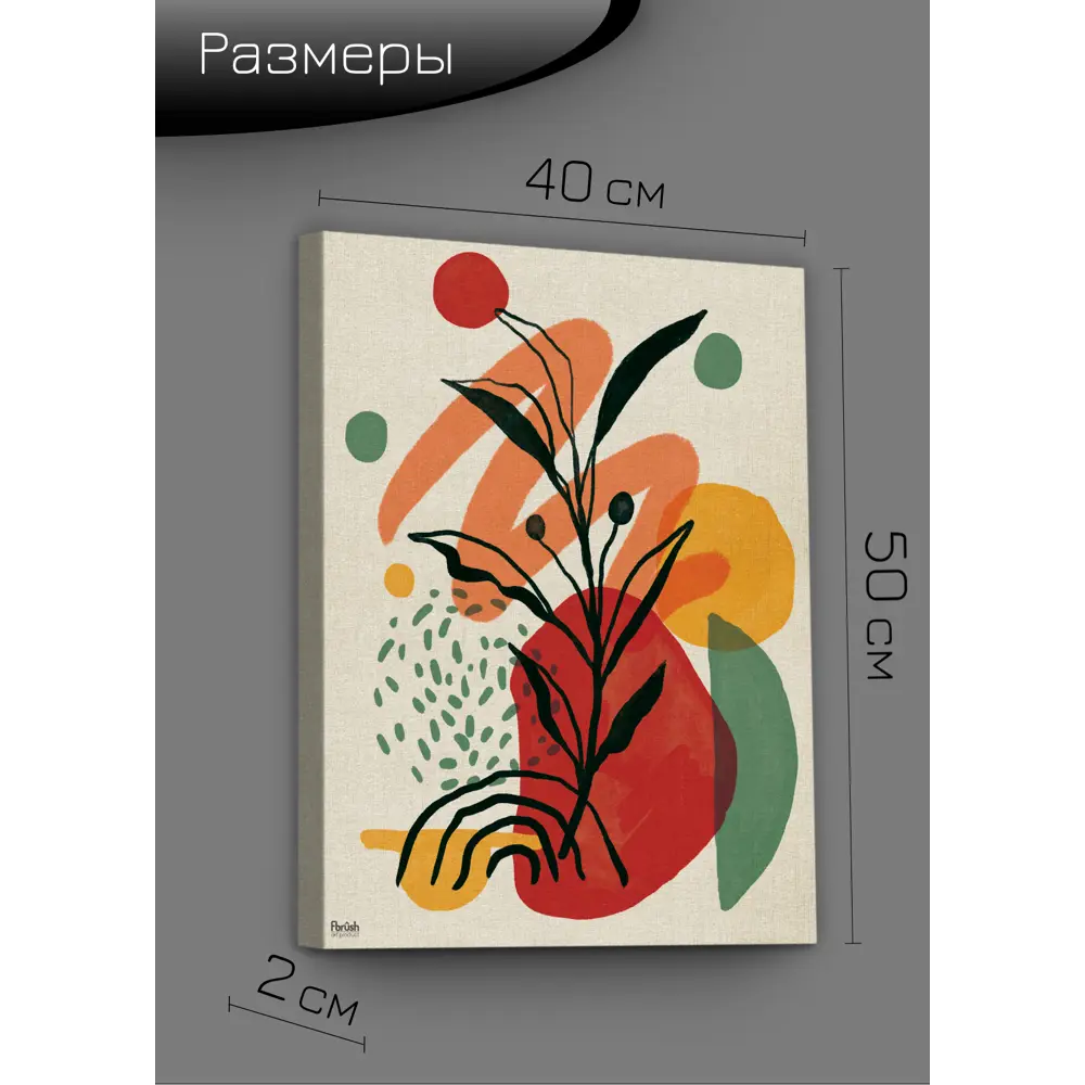 Картина на холсте Ботаника мин 1 40x50 см FBRUSH STLM-2207259 - Вид №8