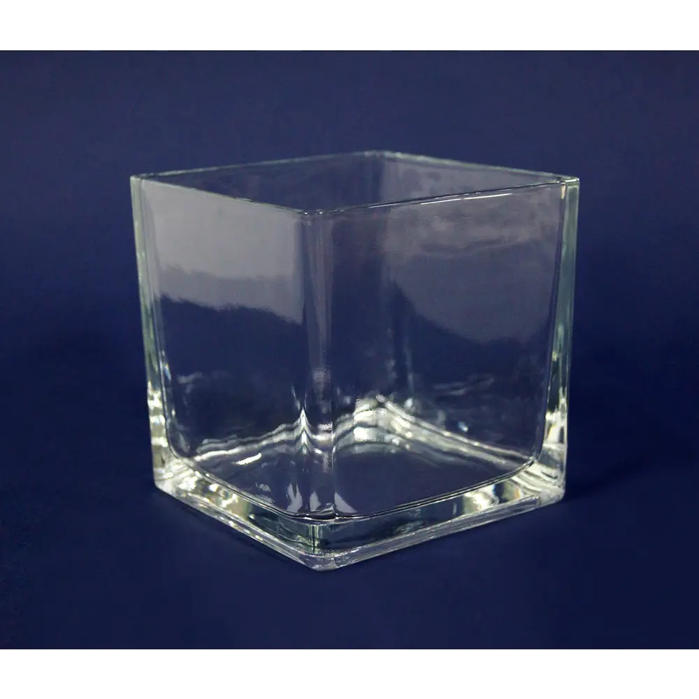 89340791 Подсвечник Evis Стеклянный кубик 100x100 см стекло цвет прозрачный STLM-0835376 