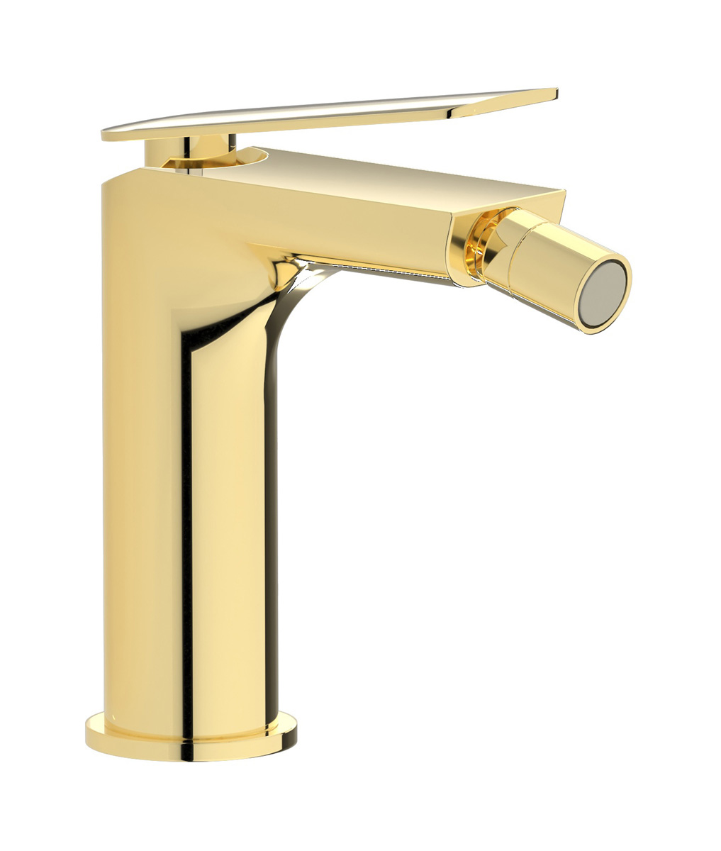 Смеситель для биде на 1 отверстие в комплекте с донным клапаном. WE ARE IB k2220ii Pale Gold K2