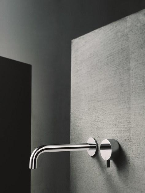 ABOUTWATER Смеситель для умывальника настенный на 2 отверстия Af/21 Fantini Rubinetti sun-id-1386084 - Вид №1