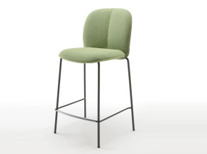 Высокий тканевый мягкий стул