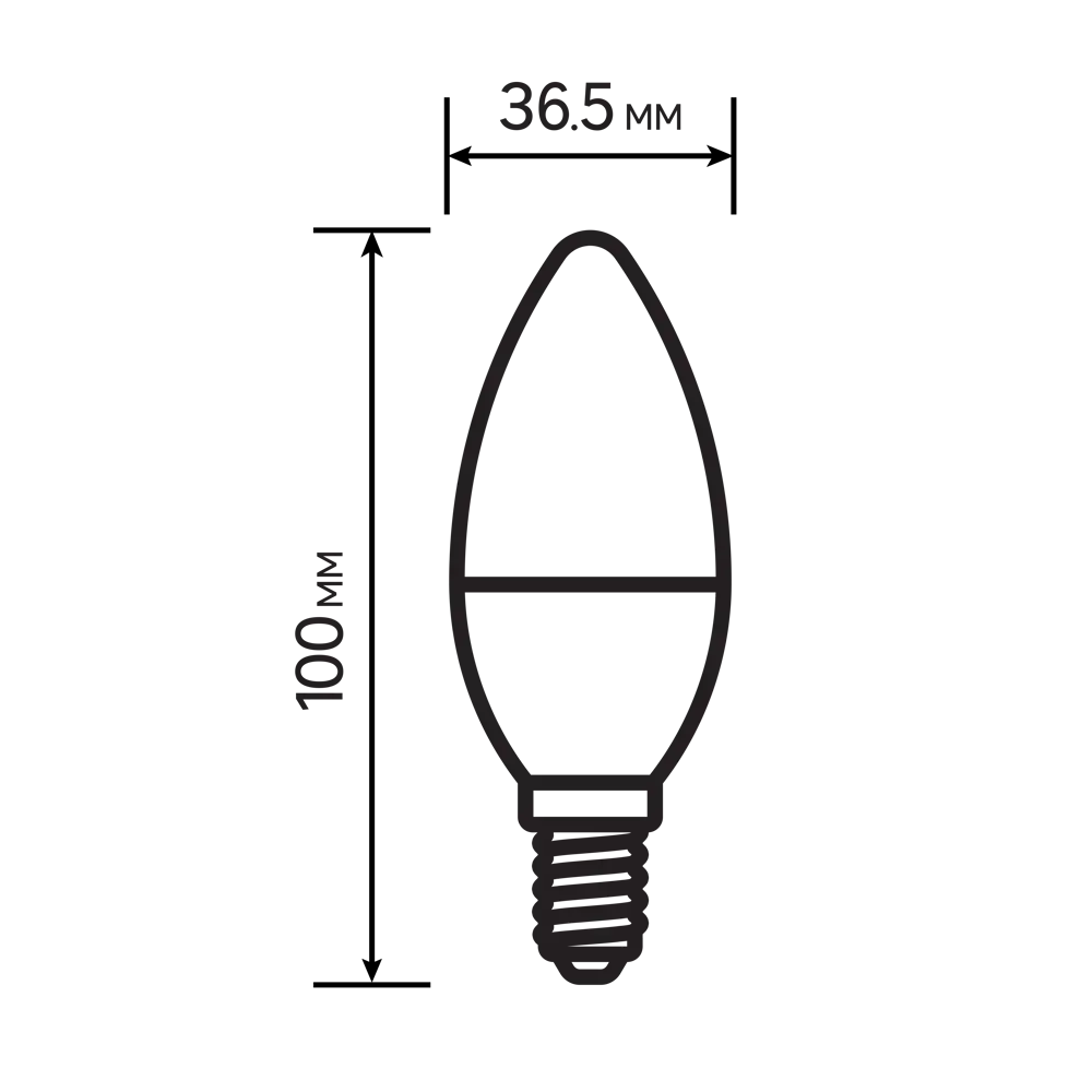 Лампа светодиодная Lexman Candle E14 175-250 В 6.5 Вт матовая 600 лм нейтральный белый свет STLM-2143039 - Вид №6