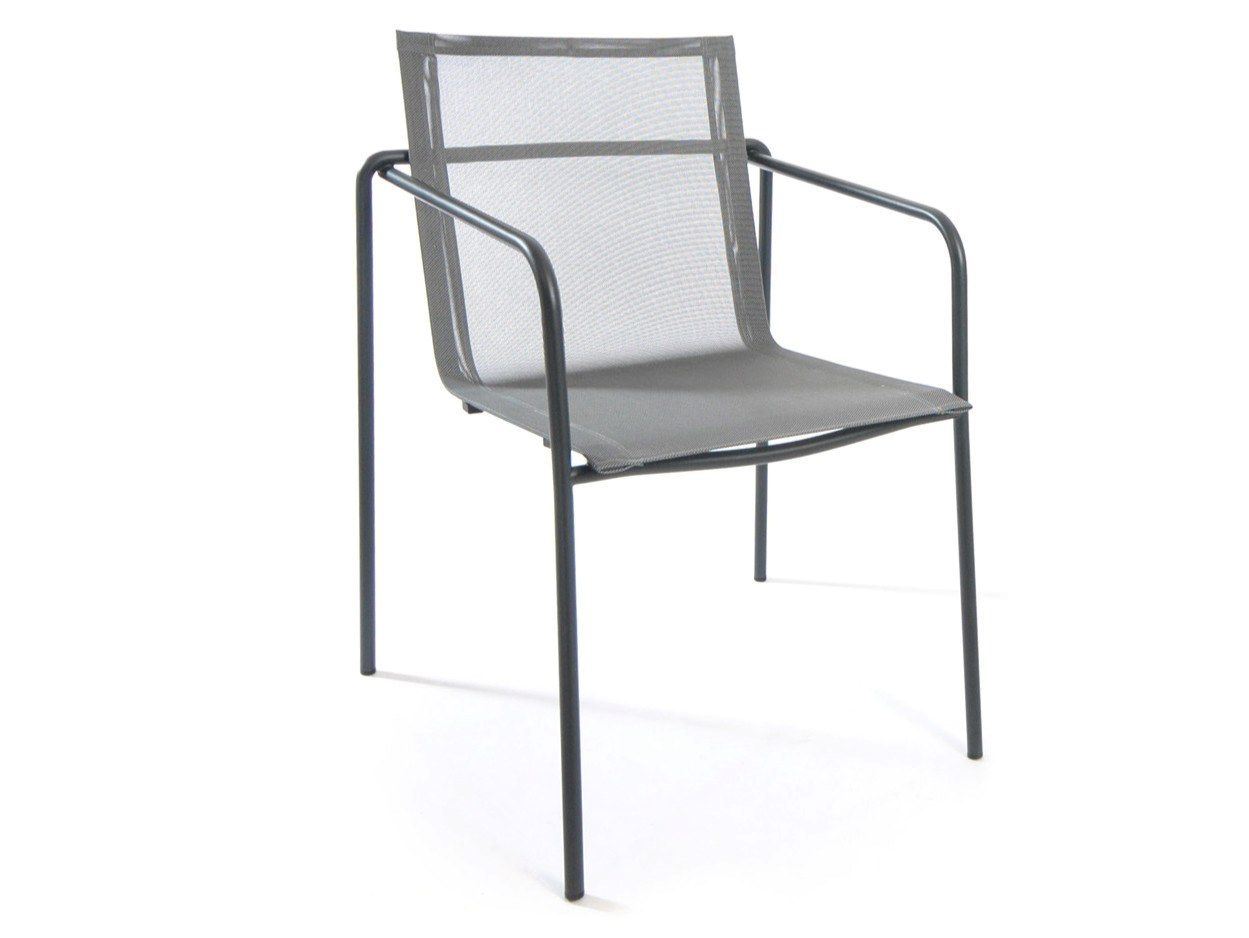 Штабелируемый садовый стул с подлокотниками FISCHER MÖBEL Taku ARCH-00022429