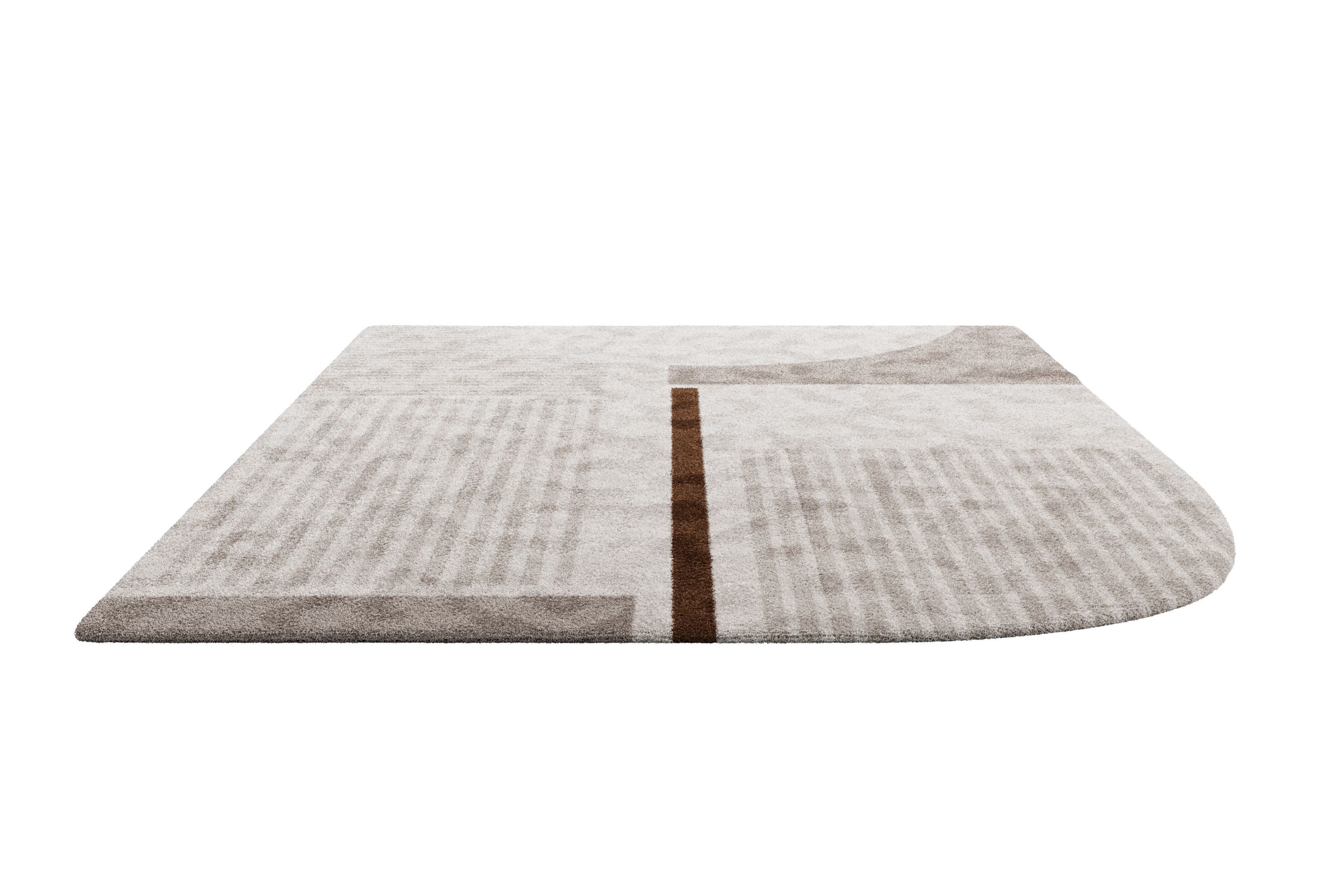 Ковер ручной работы из шерсти с геометрическим рисунком Capital Collection DOLCEVITA ARCH-00118474 - Вид №1