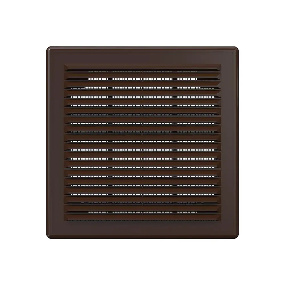 Вентиляционная решетка Fonet 209x209 мм пластик цвет коричневый STLM-2147960 - Вид №1
