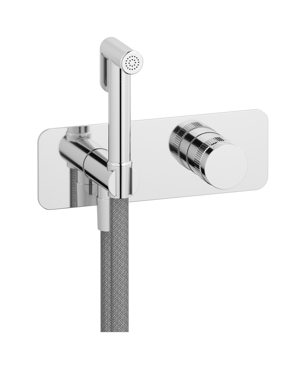Комплект внешних частей для гигиенического душа с прогрессивным смесителем WE ARE IB rx706cc Chrome Reflex