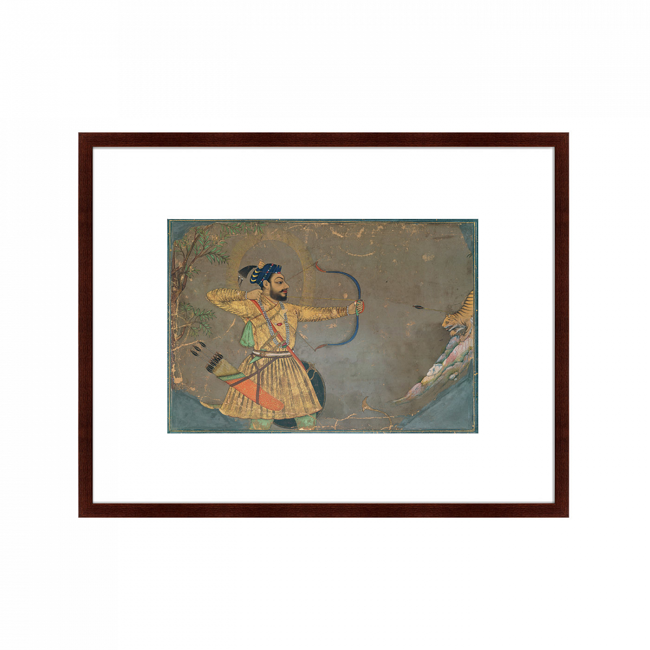 Картина: Султан Али охотится на тигра, Персия, 1660г КАРТИНЫ В КВАРТИРУ  093712 Разноцветный  - Вид №2