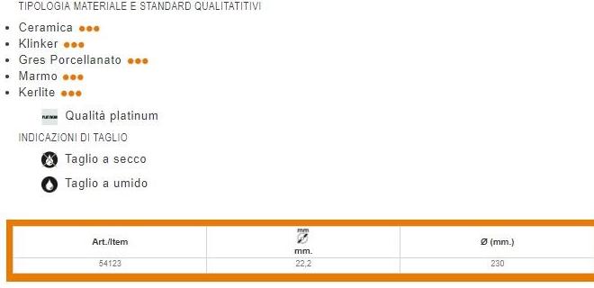 KAPRIOL Диск для керамики Power tools - dischi per macchine portatili sun-id-1383734 - Вид №1
