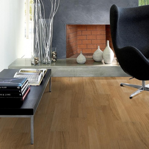 Паркетная доска Kahrs Дуб Бриз Линнея Полуматовая Брашированная 2600200568 - Вид №22