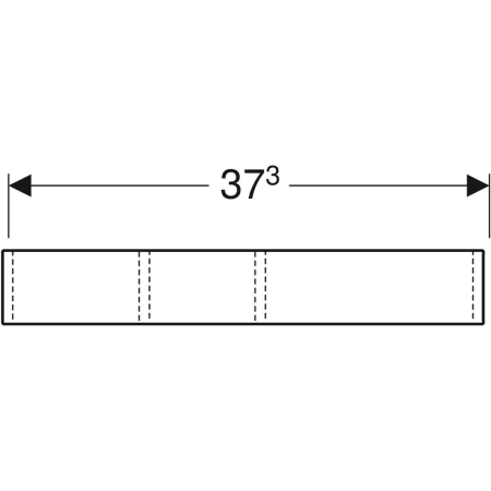 501.156.00.1 Перегородка для выдвижного ящика Geberit VariForm H-образная, для верхнего выдвижного ящика Geberit  - Вид №2