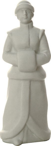 10546184 Императорский фарфоровый завод Скульптура "Снегурка" "Белый" Фарфор твердый 