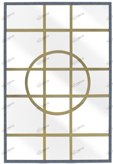 Abrissi Прямоугольное зеркало в настенной раме Hampton 11247