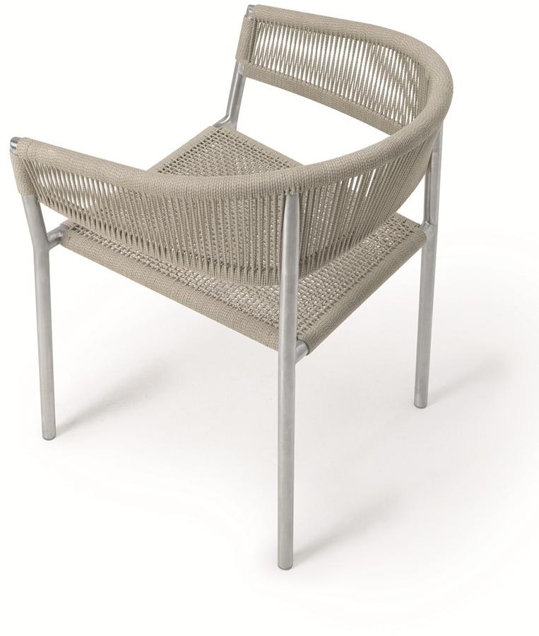 Ethimo Штабелируемый садовый стул из веревки Kilt Kisa00cg0 - Вид №8