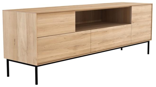 Ethnicraft Тумба под ТВ из дуба с ящиками Oak whitebird 051466 - Вид №3