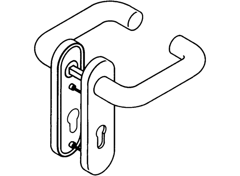 111R01.210 Комнатный комплект модель 111.23 HEWI Beschläge für Innentüren  - Вид №23