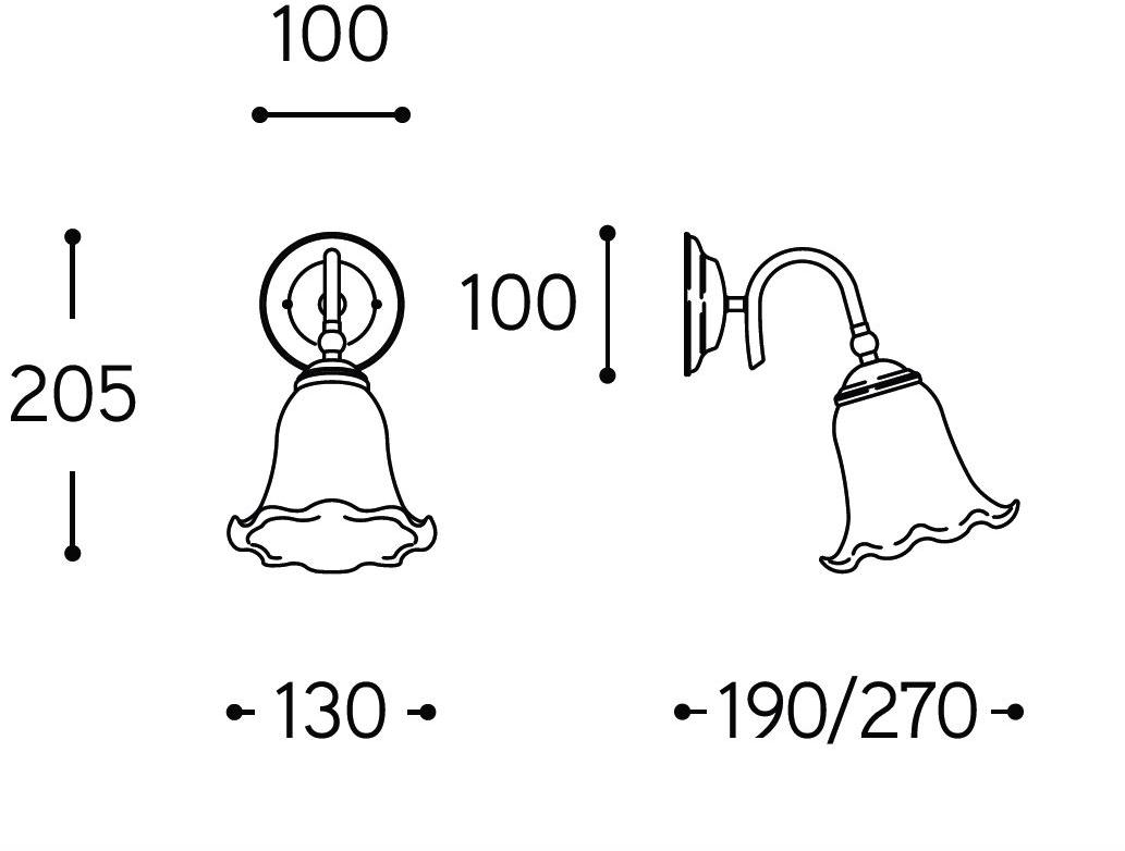 Aldo Bernardi Настенный светильник из стекла с фиксированным кронштейном sun-id-1489835 - Вид №3