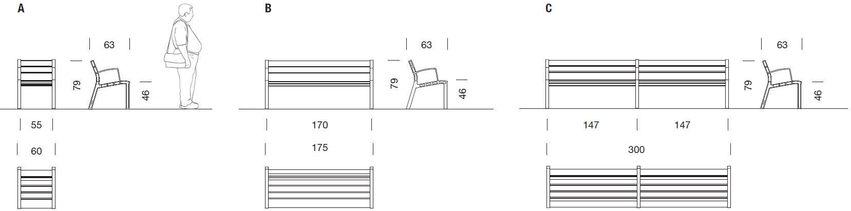 URBIDERMIS Скамья с подлокотниками со спинкой Neoromántico sun-id-1412609 - Вид №4