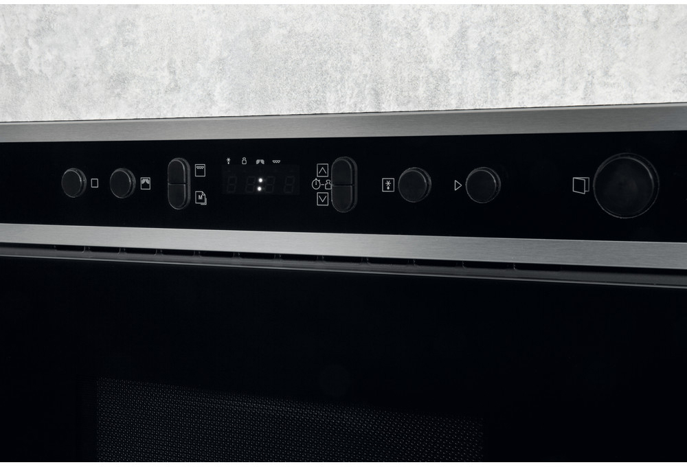 MN 513 IX HA 38,2 x 59,5 x 32 см, 22 л, 4 уровня мощности, технология multiwaves, dynamic defrost, гриль, дисплей, электронное управление, нержавеющая сталь Hotpoint-Ariston Santreyd  - Вид №5