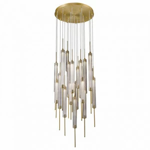 Светильник подвесной 180х57 см латунь Delight Collection P98041-19 brass DELIGHT COLLECTION ДИЗАЙНЕРСКИЕ 00-3882374 Золото;прозрачный