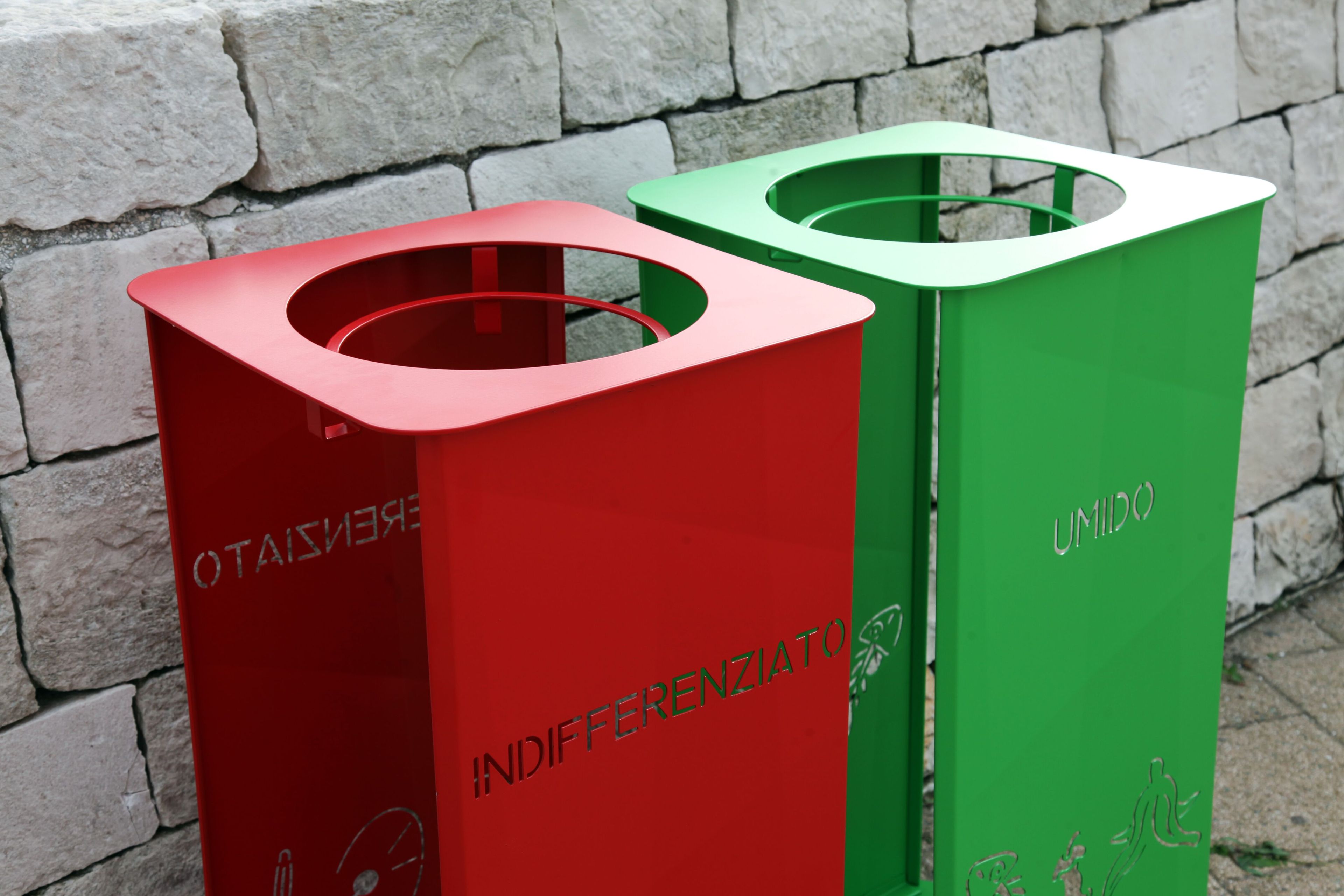 Наружная стальная стойка для мусора для утилизации отходов CITYSì PICASSO ARCH-00100130 - Вид №10