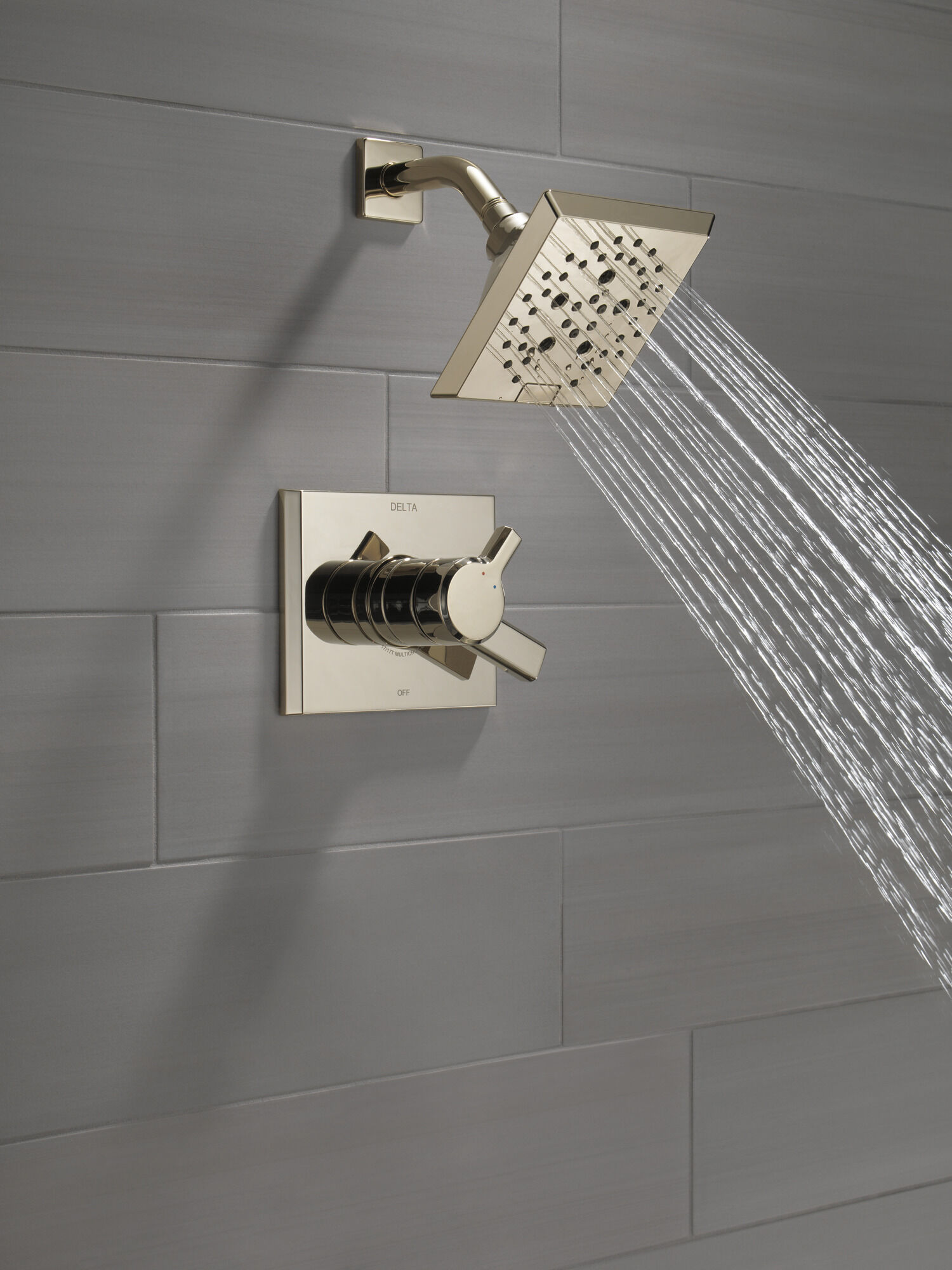 T17299-PN Накладка для душа Monitor® 17 серии H2Okinetic® Delta Faucet Pivotal Полированный никель  - Вид №8