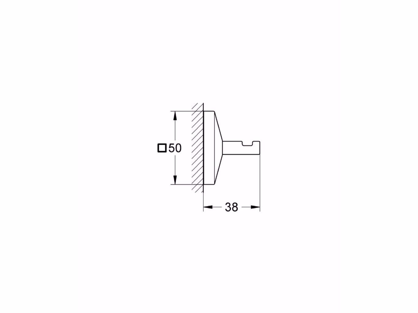 Вешалка для халата / вешалка для полотенец Grohe Allure Brilliant ARCH-00016037 - Вид №1