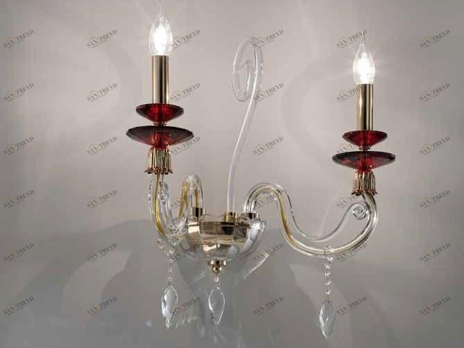 Euroluce Lampadari Настенный светильник из хрусталя с кристаллами swarovski® Aurora sun-id-1388639