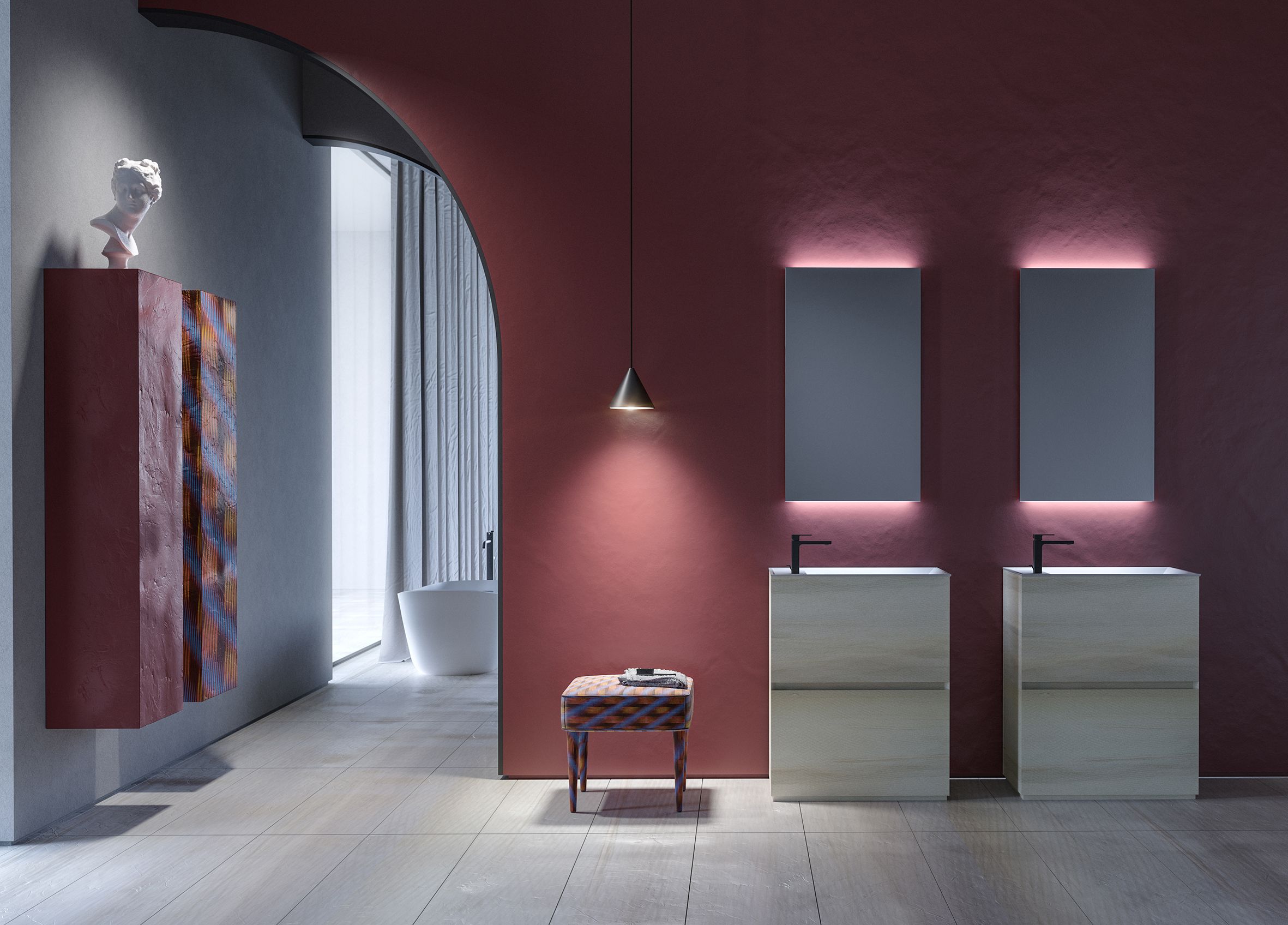 Низкий мягкий стул MOMENTI ARCH-00001760 - Вид №1